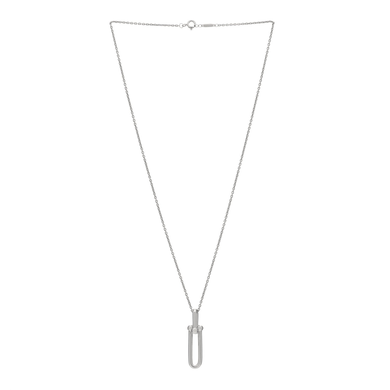Tiffany Sterling Silver HardWear Link Pendant Necklace 2 of 3