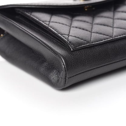 Chanel Calfskin Quilted Smart Pocket Crossbody Bag Black 8 of 10