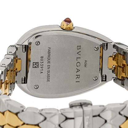 Bulgari Stainless Steel 18K Yellow Gold 33mm Serpenti Seduttori Quartz Watch 4 of 5