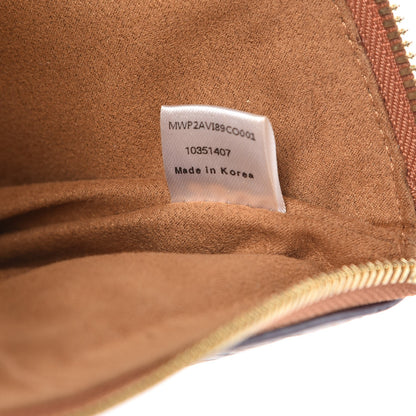 MCM Visetos Liz Shopper Tote Pouch Cognac 7 of 14