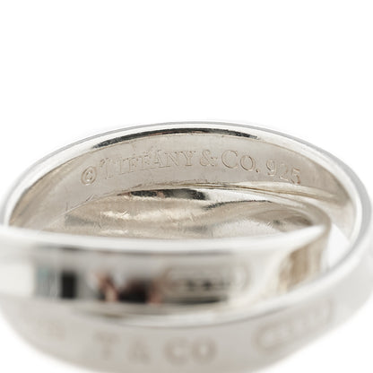 Tiffany Sterling Silver 1837 Interlocking Circles Ring 51 5.75 4 of 4
