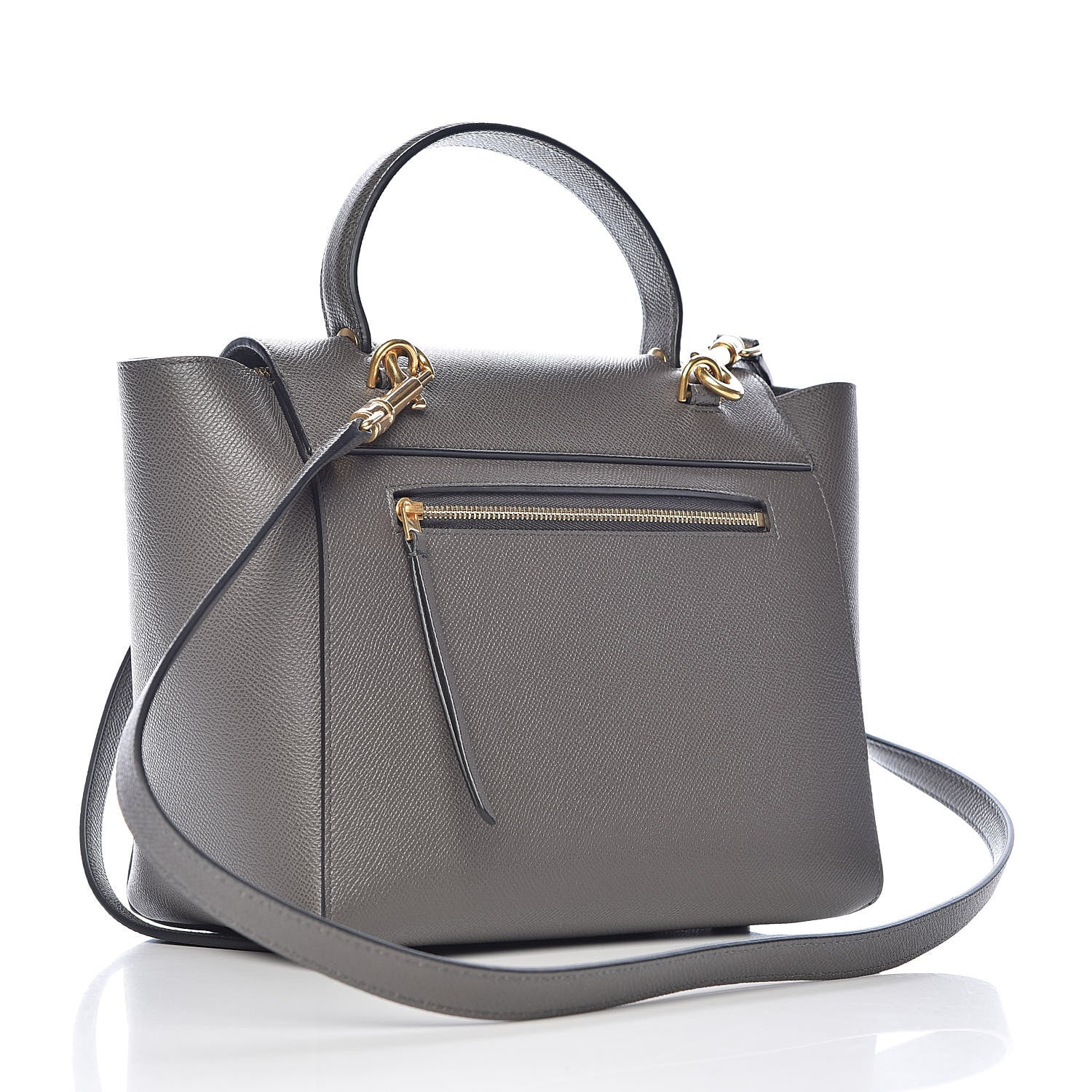 Celine Grained Calfskin Micro Belt Bag Grey 3 of 10