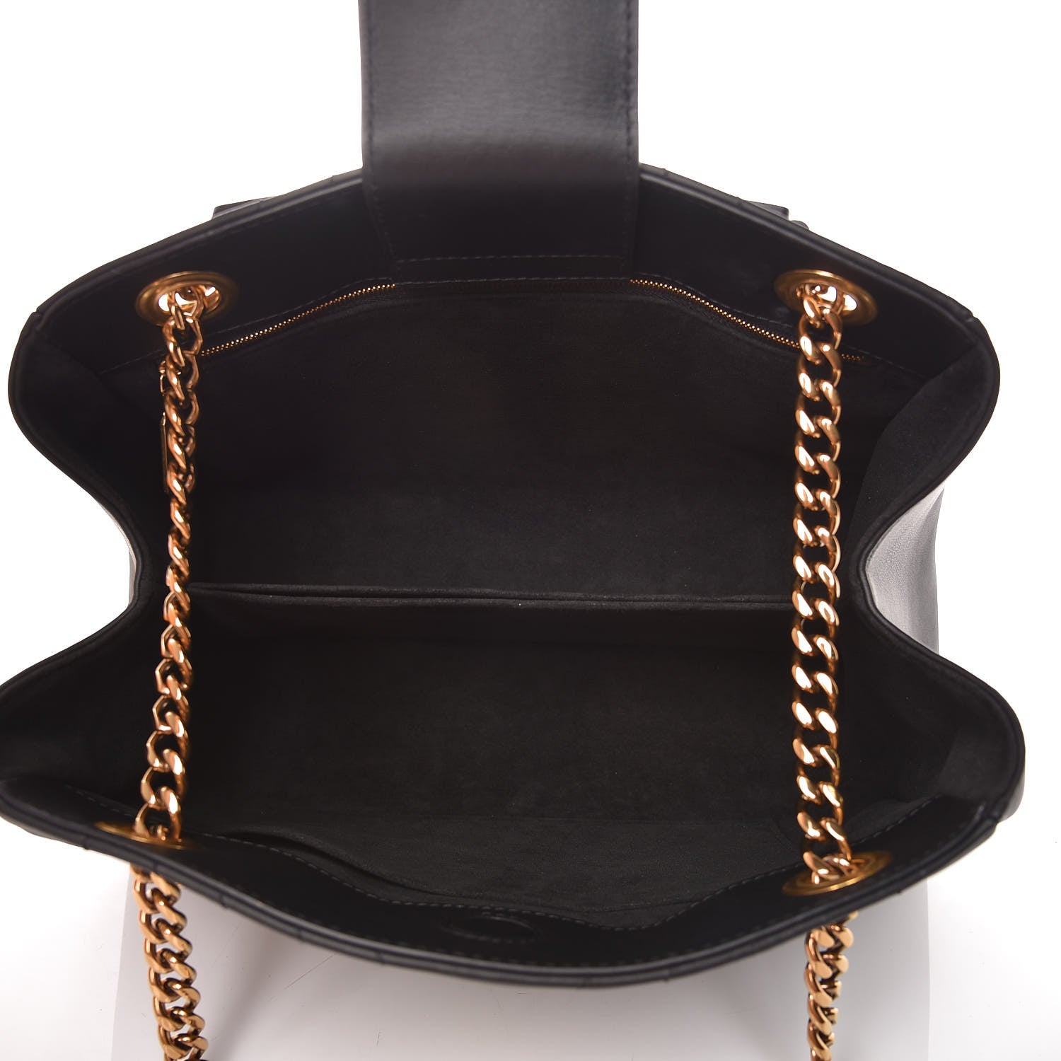 Louis Vuitton Calfskin New Wave Chain Tote Black 5 of 9