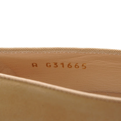 Chanel Suede Pearl Camellia Pumps 39.5 Beige Black 8 of 9