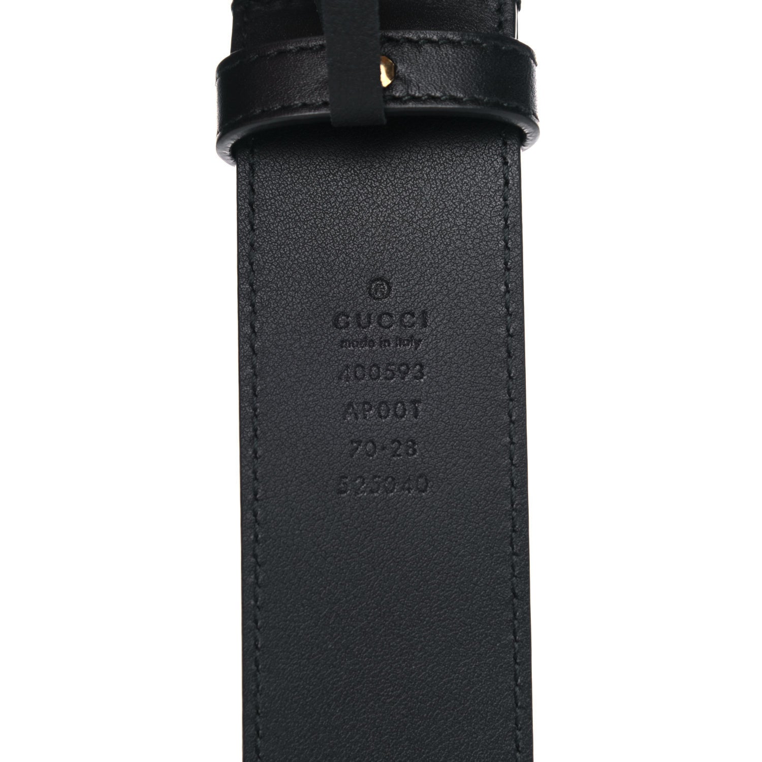 Gucci Calfskin Double G 40mm Belt 70 28 Black 3 of 5