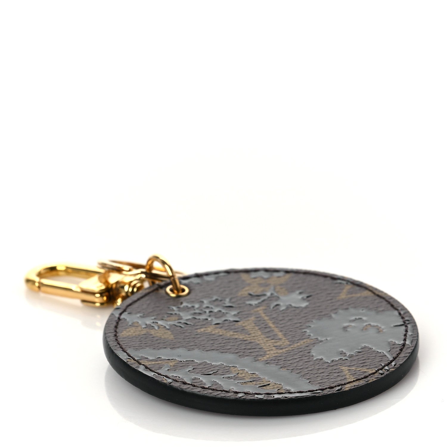 Louis Vuitton Monogram Blossom Bag Charm Key Holder Black 4 of 5