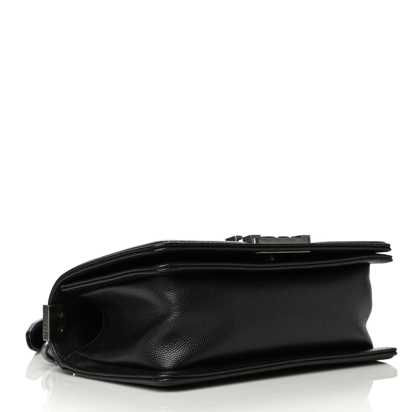Caviar Quilted Small Boy Flap Black