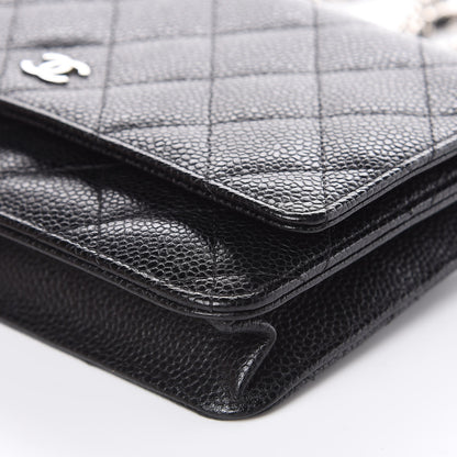 Chanel Caviar Quilted Wallet On Chain WOC Black 10 of 11