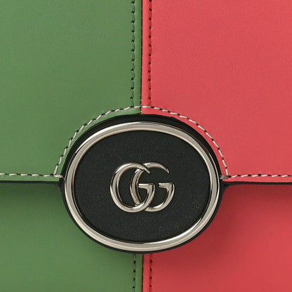 Gucci Senna Calfskin Petite GG Top Handle Shoulder Bag Mystic White Silver Multicolor 9 of 12