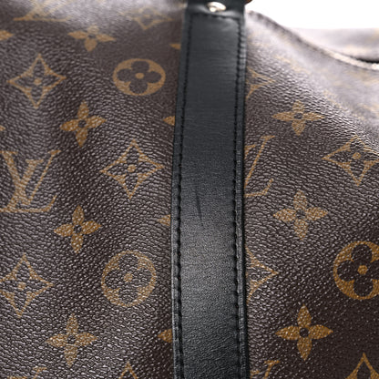 Louis Vuitton Monogram Macassar Keepall Bandouliere 55 22 of 33