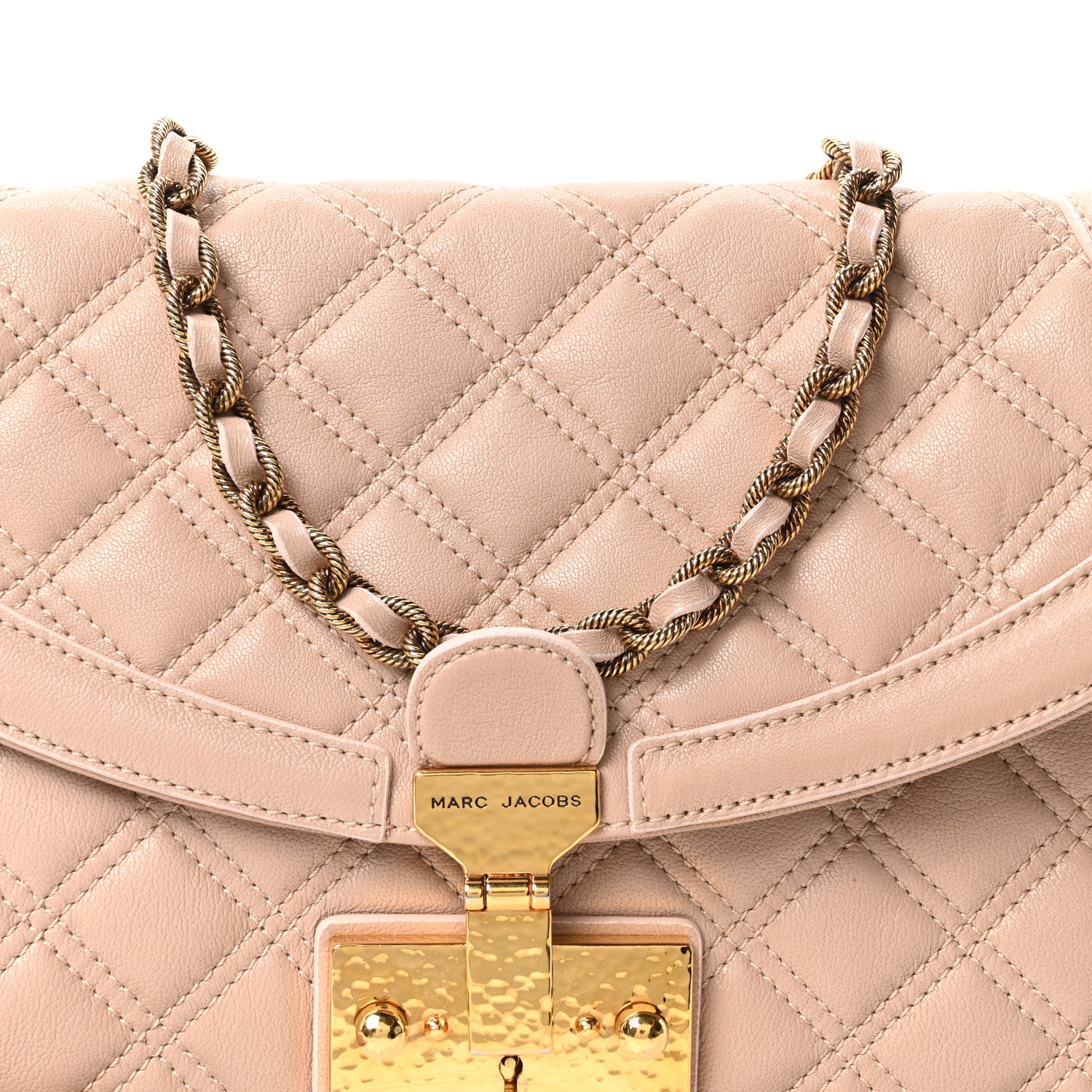 Marc Jacobs Lacquered Lambskin Baroque Single Flap Beige 7 of 9