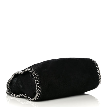 Stella McCartney Shaggy Deer Mini Falabella Fold Over Tote Black 3 of 9