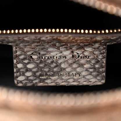 Christian Dior Metallic Snakeskin Medium Lady Dior Beige Gold 6 of 10