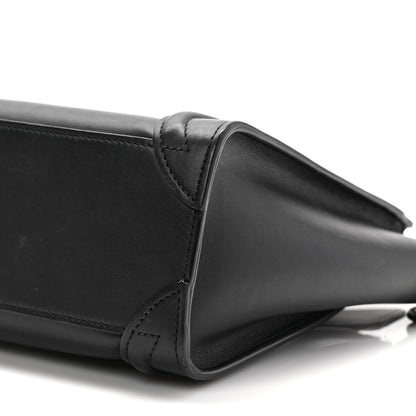 Celine Smooth Calfskin Nano Luggage Black 9 of 9