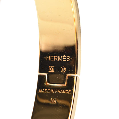 Hermes Enamel Narrow Clic Clac H Bracelet PM Orange 4 of 4