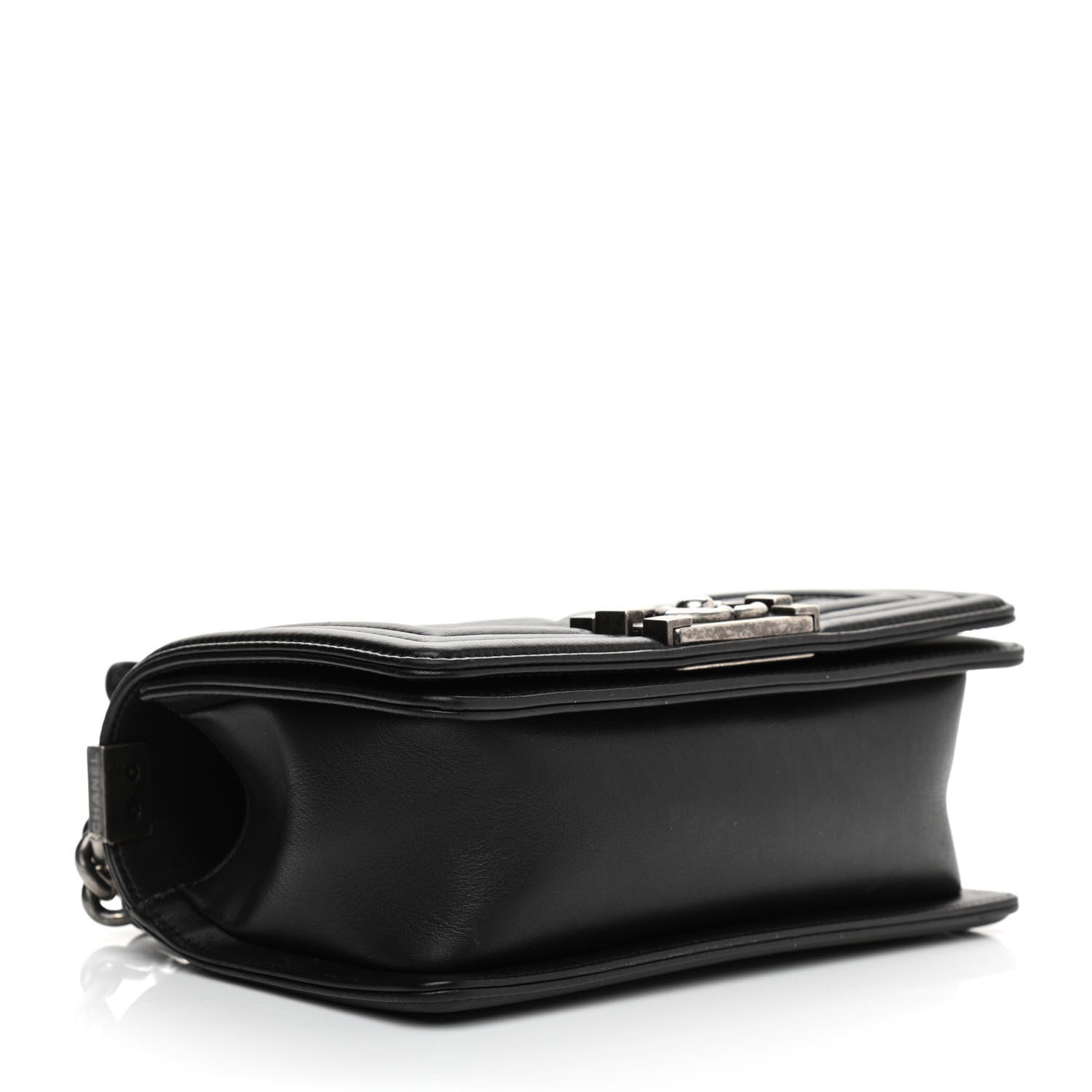 Chanel Calfskin Chevron Quilted Small Boy Flap Black 4 of 13