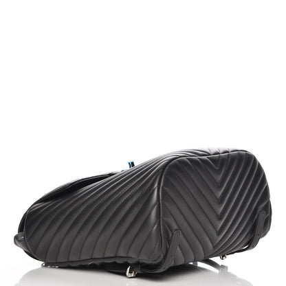 Chanel Calfskin Chevron Quilted Large Urban Spirit Backpack Black 4 of 8