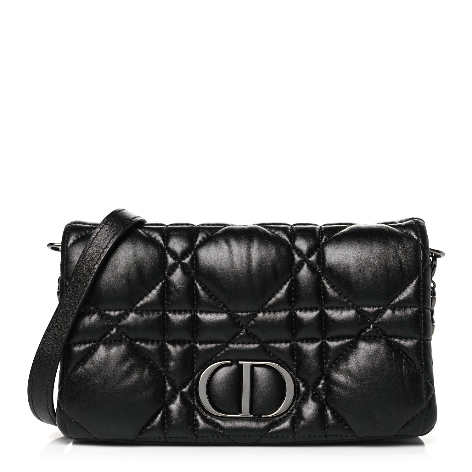 Christian Dior Calfskin Macrocannage Mini Caro Bag Black 1 of 10