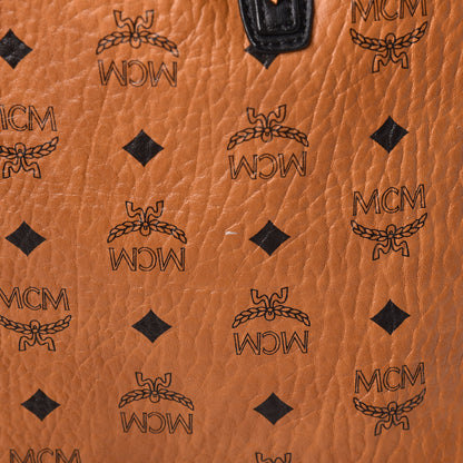 MCM Visetos Medium Project Reversible Shopper Tote Cognac 20 of 25