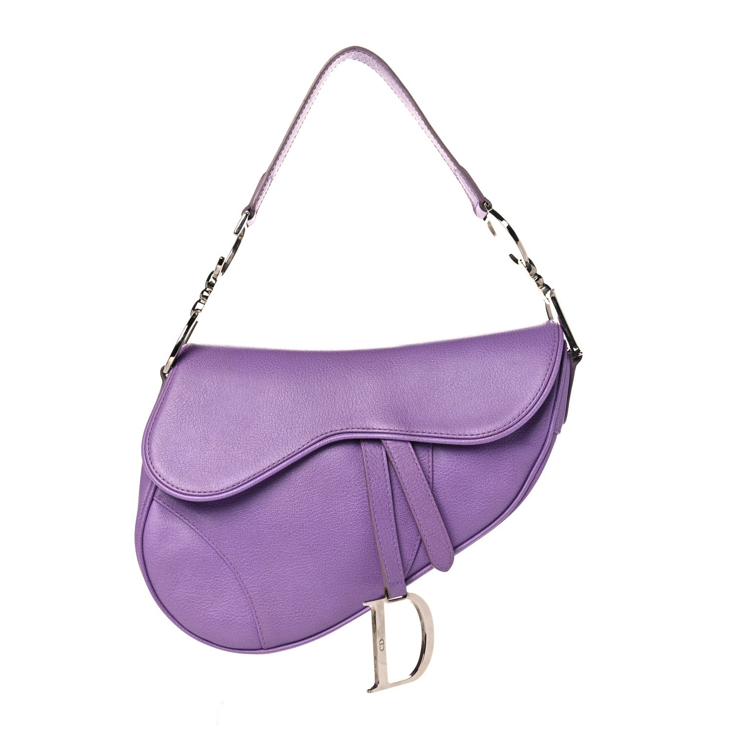 Christian Dior Calfskin Mini Saddle Bag Light Purple 1 of 10