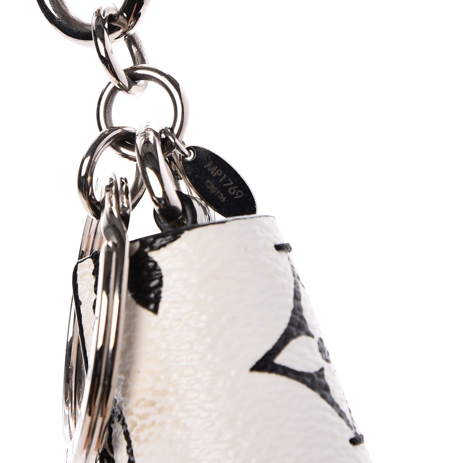 Louis Vuitton Monogram Tassel Bag Charm White 5 of 7