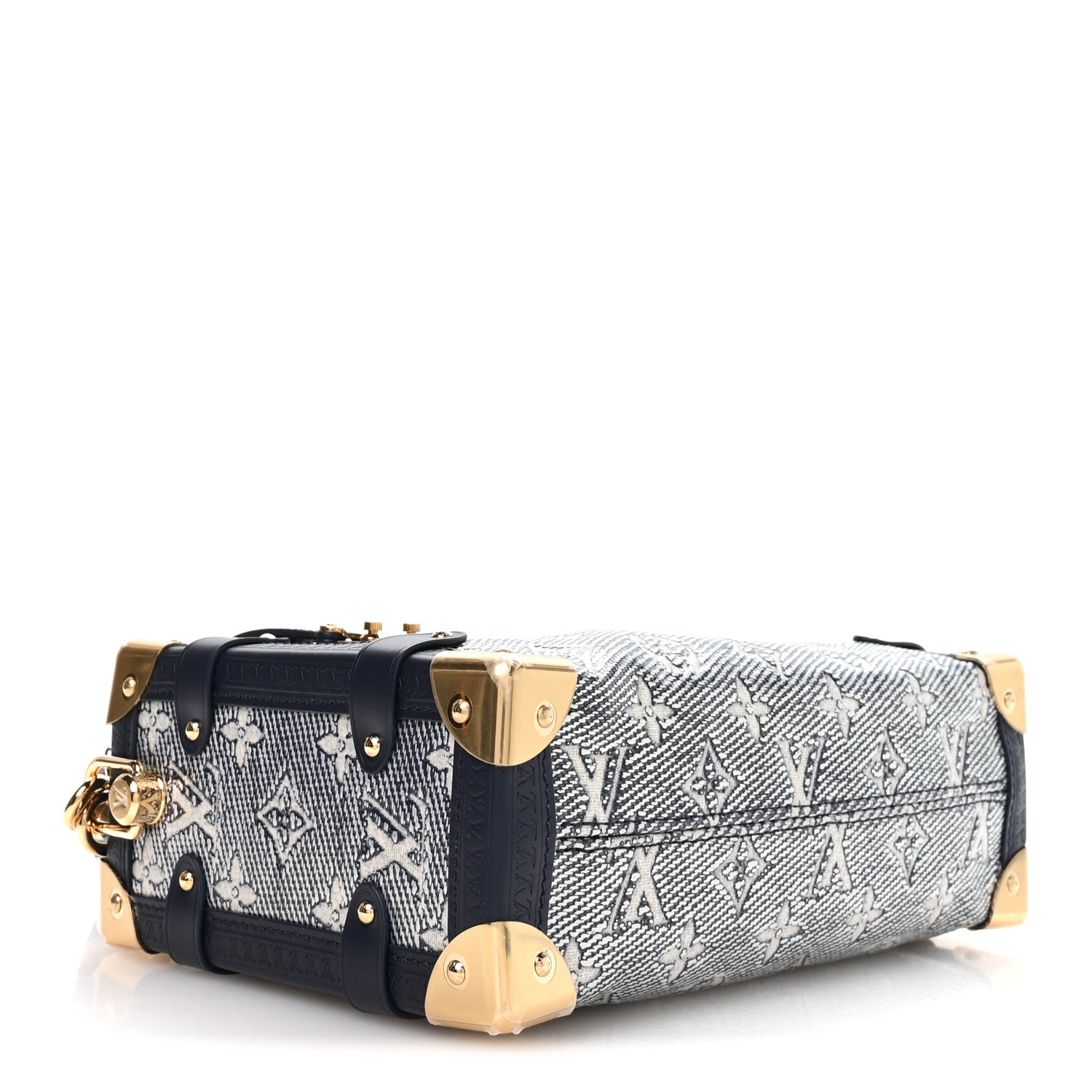 Louis Vuitton Monoglam Side Trunk MM Blue 4 of 9