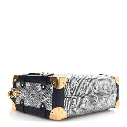 Louis Vuitton Monoglam Side Trunk MM Blue 4 of 9
