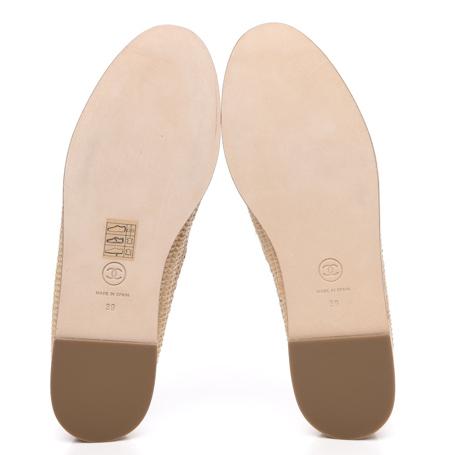 Chanel Lambskin Grosgrain CC Espadrilles 39 Black 5 of 10