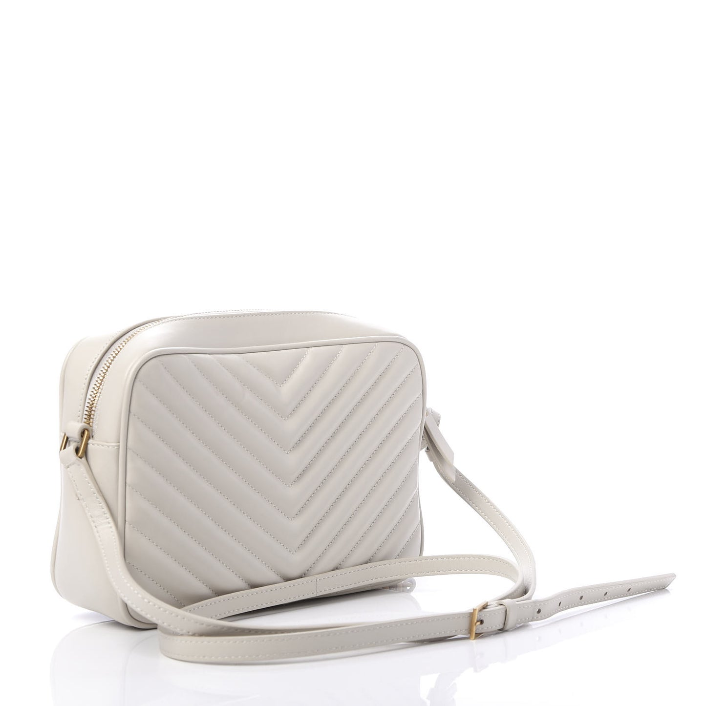 Calfskin Matelasse Monogram Lou Camera Bag Crema Soft