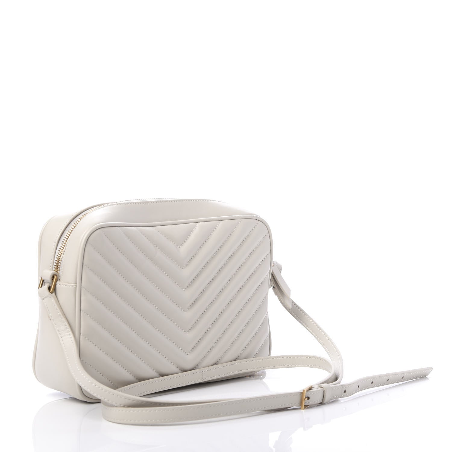 Saint Laurent Calfskin Matelasse Monogram Lou Camera Bag Crema Soft 3 of 11