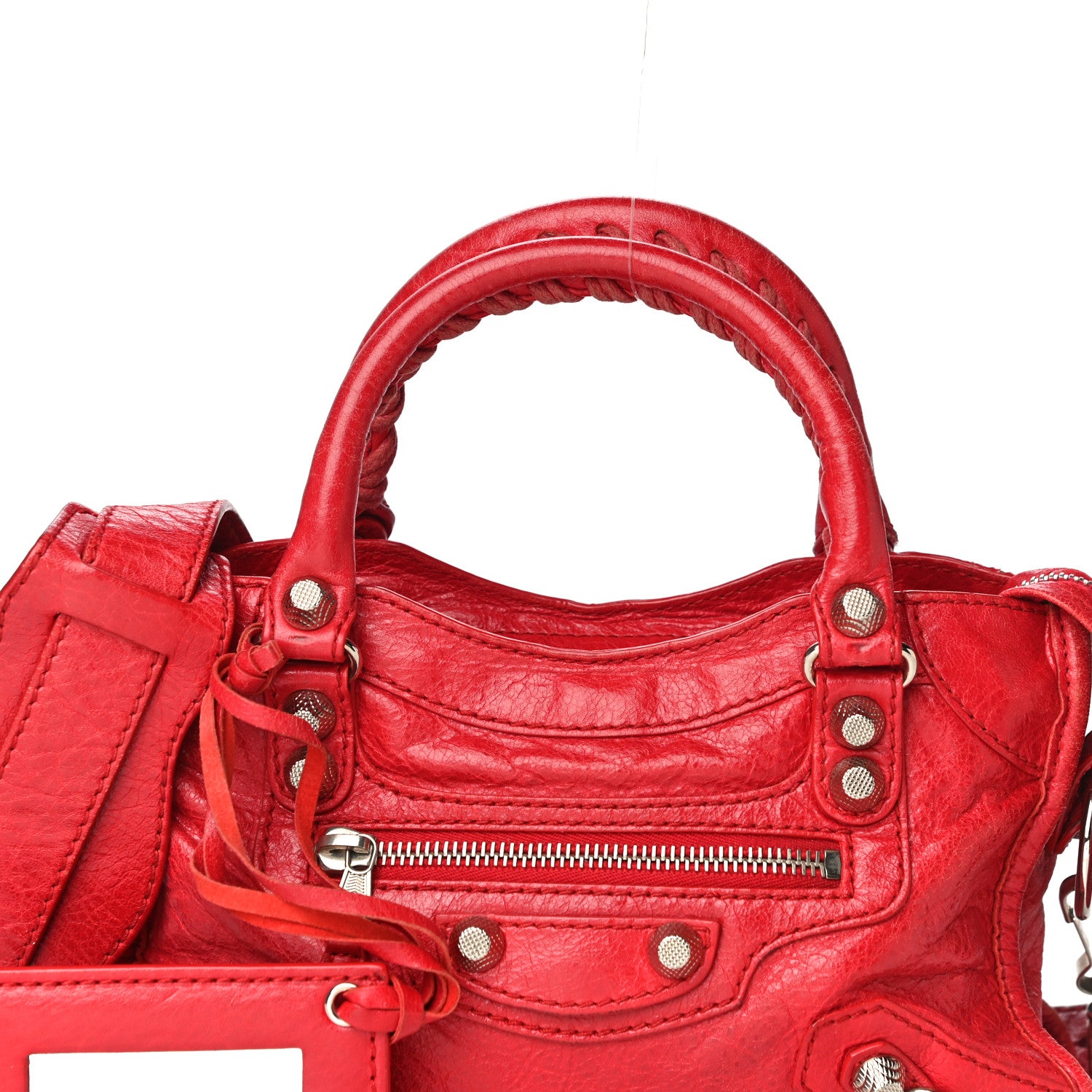 Balenciaga Agneau Giant 12 Silver Hardware Mini City Rouge Cardinal 8 of 25
