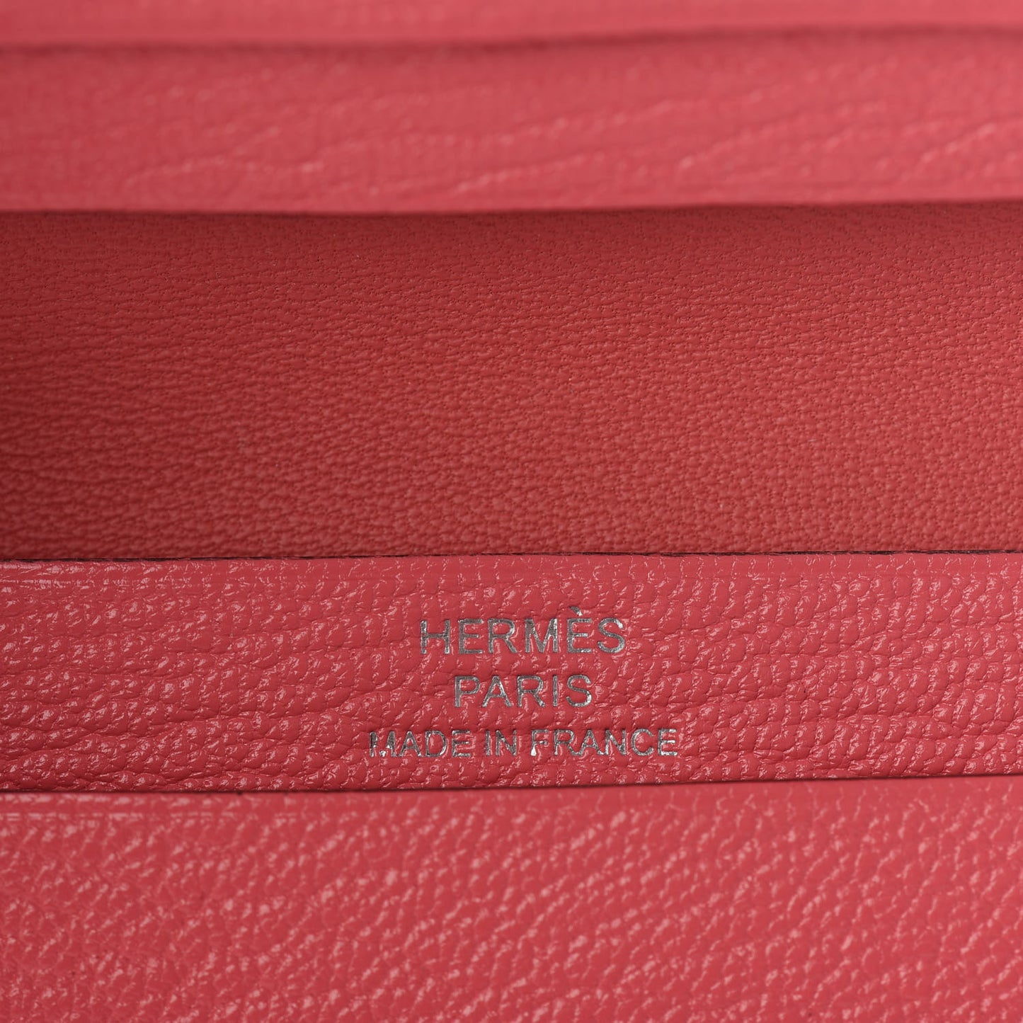 Chevre Mysore Bearn Card Holder Wallet Rose Lipstick