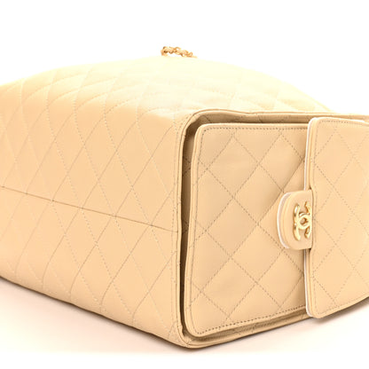 Chanel Caviar Quilted Medium Chanel 25 Handbag Beige 10 of 10