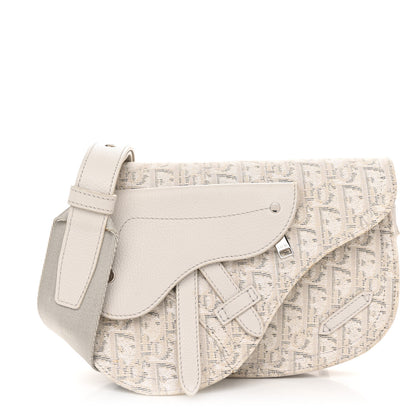 Christian Dior Oblique Saddle Messenger Pouch Beige 1 of 12