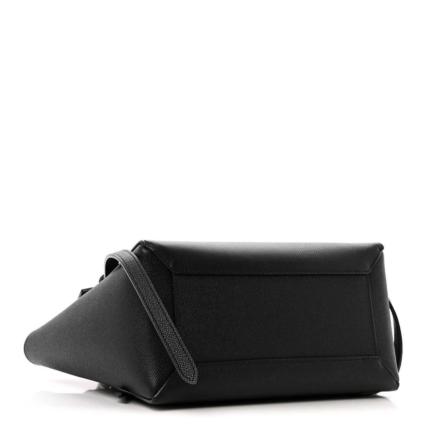 Grained Calfskin Micro Belt Bag Black