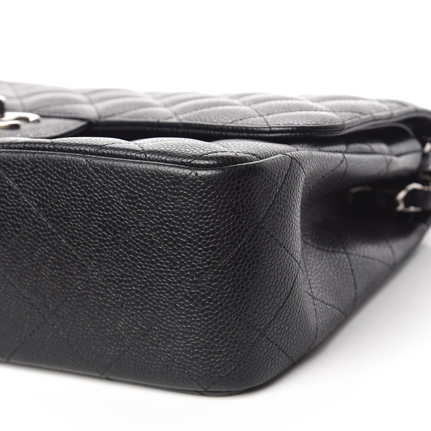 Chanel Caviar Quilted Jumbo Double Flap Black 6 of 17