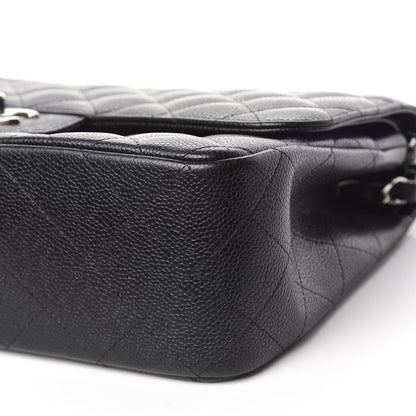 Chanel Caviar Quilted Jumbo Double Flap Black 6 of 17