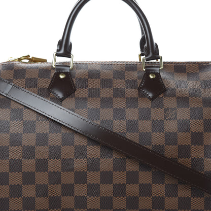 Louis Vuitton Damier Ebene Speedy Bandouliere 30 9 of 11