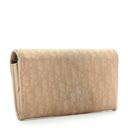 Christian Dior Monogram Flap Wallet Beige 3 of 11