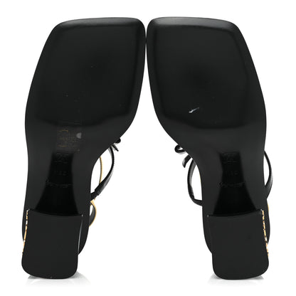 Louis Vuitton Metallic Calfskin Peplum Sandals 38.5 Gold 5 of 10