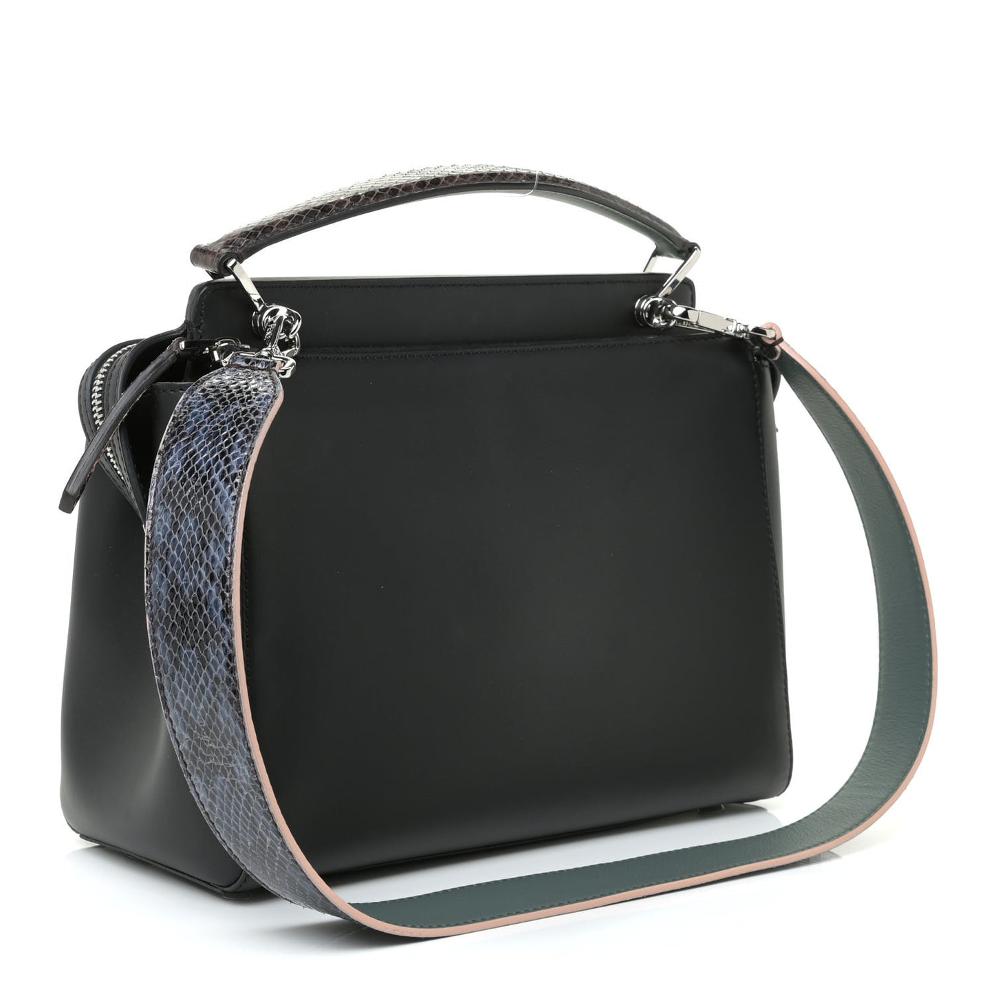 Vitello Baltico Dolce Elaphe DotCom Satchel Grey