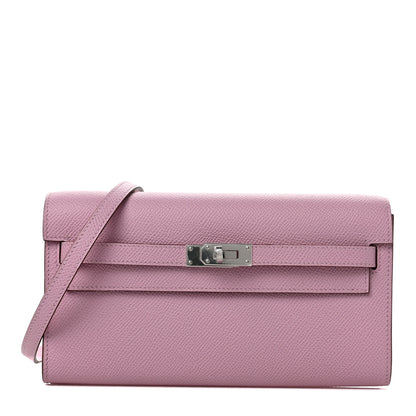 Hermes Epsom Kelly To Go Wallet Mauve Sylvestre 1 of 9