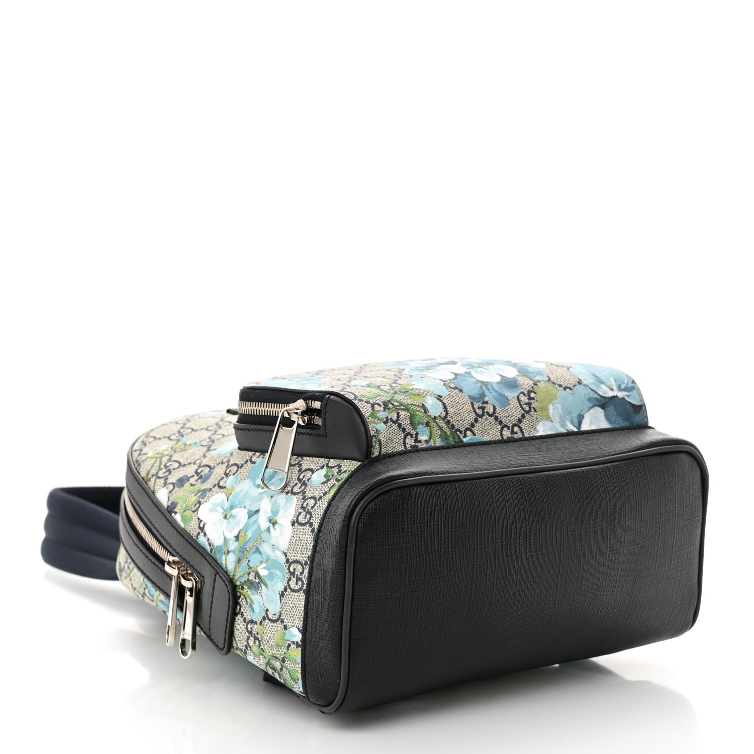 Gucci GG Supreme Monogram Blooms Small Day Backpack Blue 4 of 10