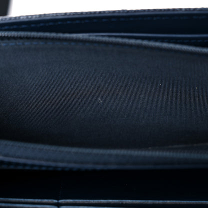 Chanel Caviar Quilted Large Boy Gusset Flap Wallet Blue 14 of 20