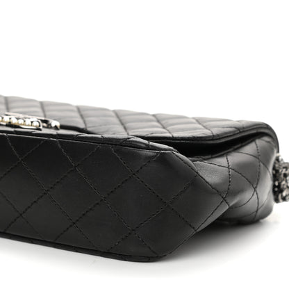 Chanel Lambskin Quilted Medium Westminster Pearl Flap Black 10 of 11
