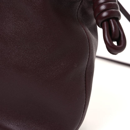 Loewe Mellow Nappa Donut Chain Mini Flamenco Knot Clutch Dark Burgundy 11 of 11