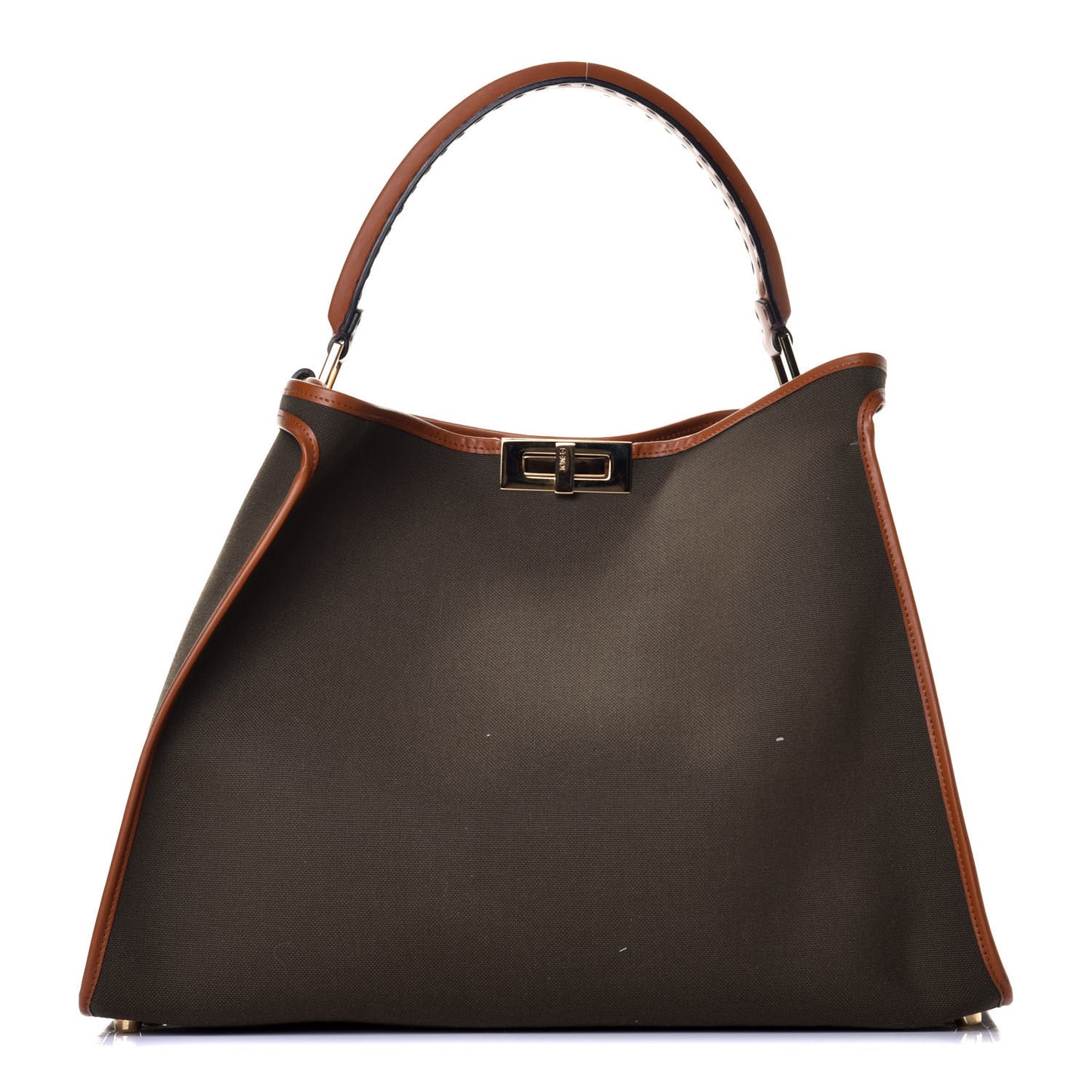 Canvas Calfskin Large Peekaboo X-Lite Amazzonia Cuoio