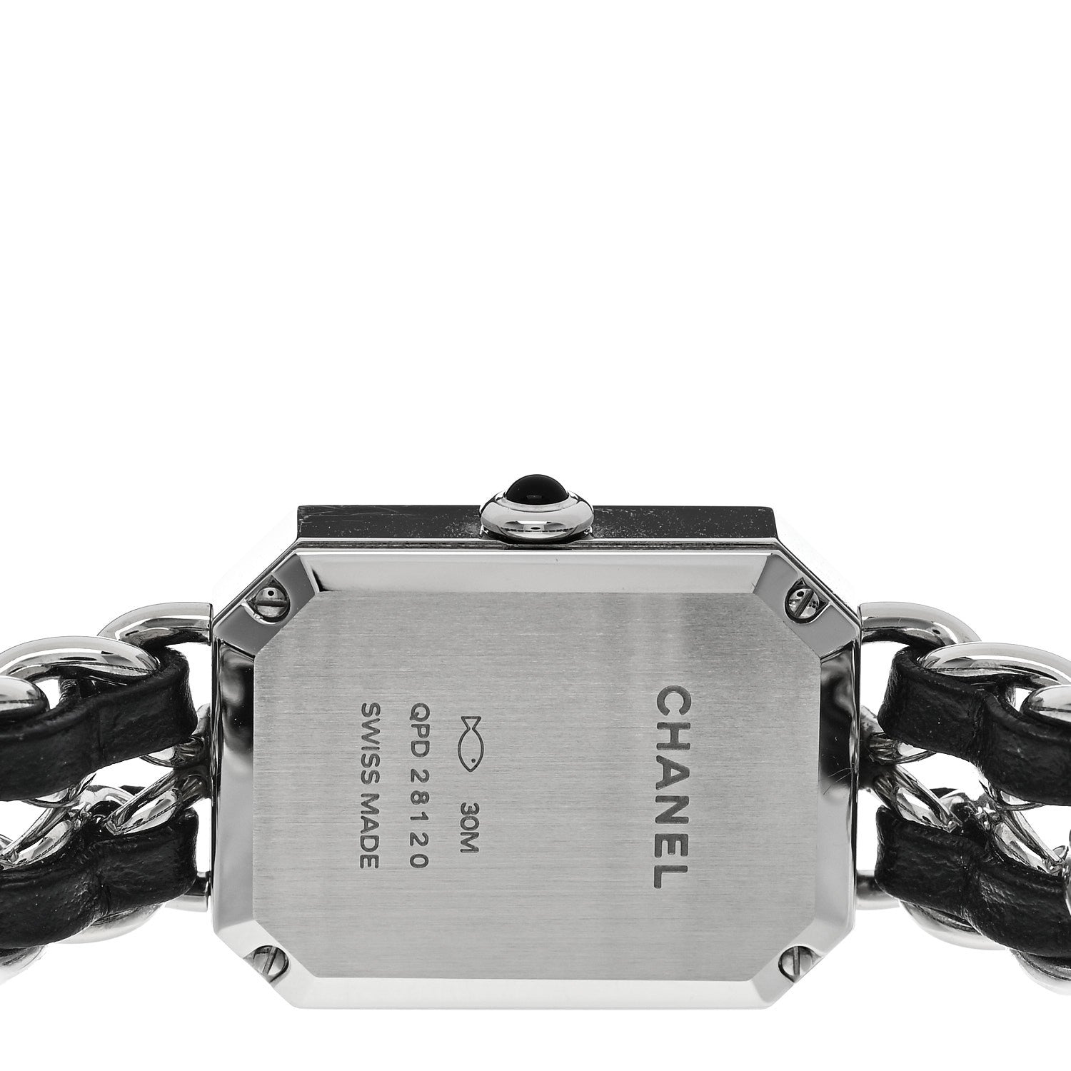 Chanel Stainless Steel Lambskin 20mm Chain Premiere Quartz Watch 4 of 5