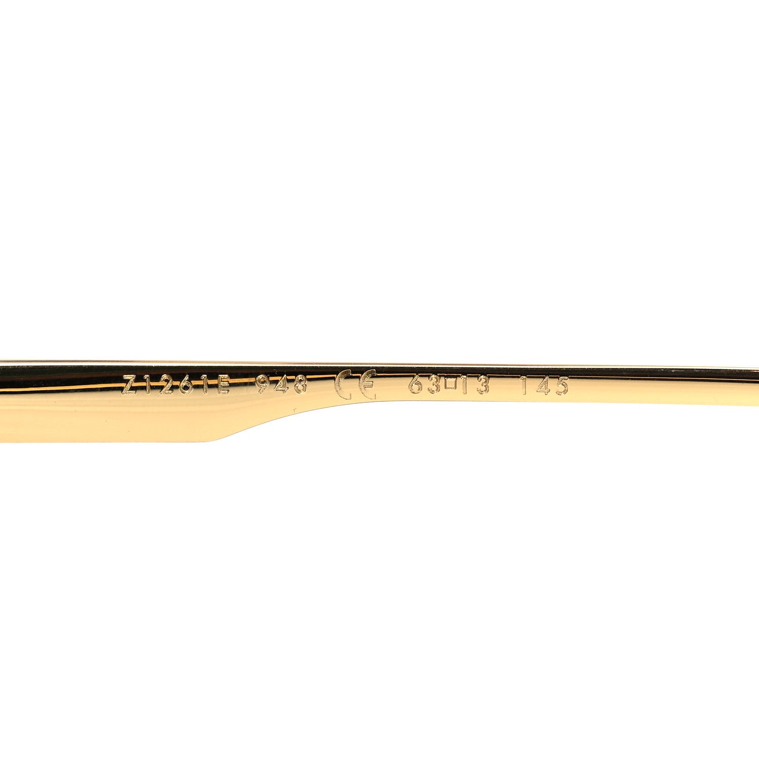 Louis Vuitton Metal LV Ash Sunglasses Z1261E Gold 1197444