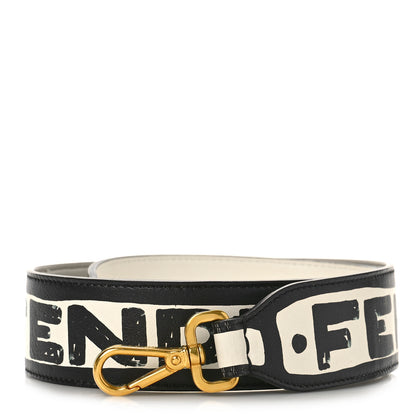 Fendi X JOSHUA VIDES Vitello Grace Logo Regular Strap You Optical White Black 1 of 4